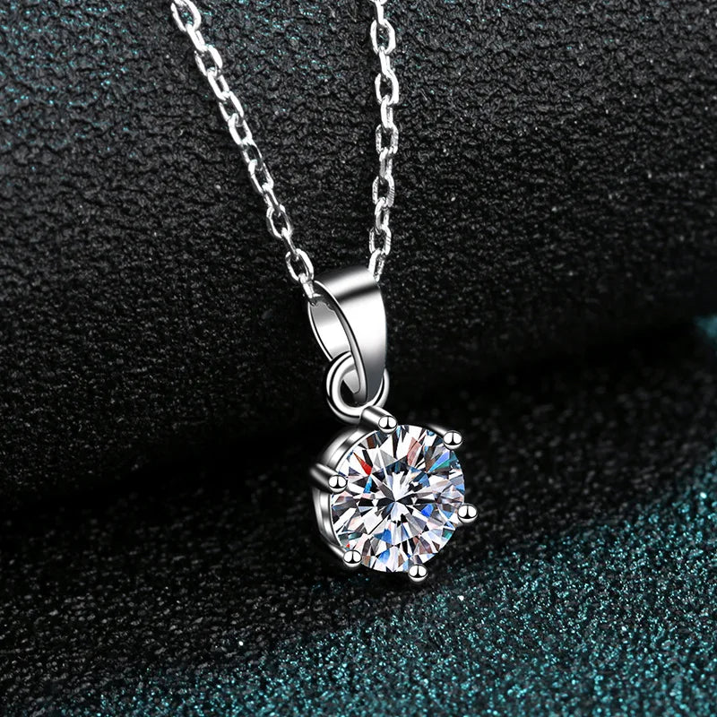 Round Solitaire Pendant