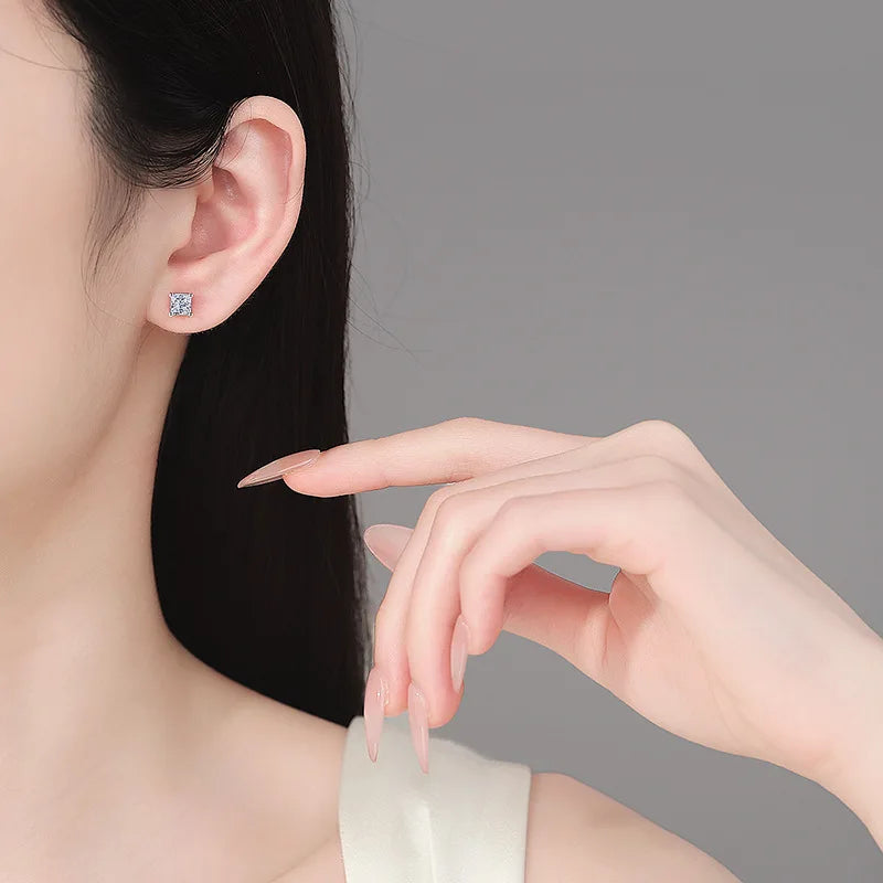 Square Stud Earrings