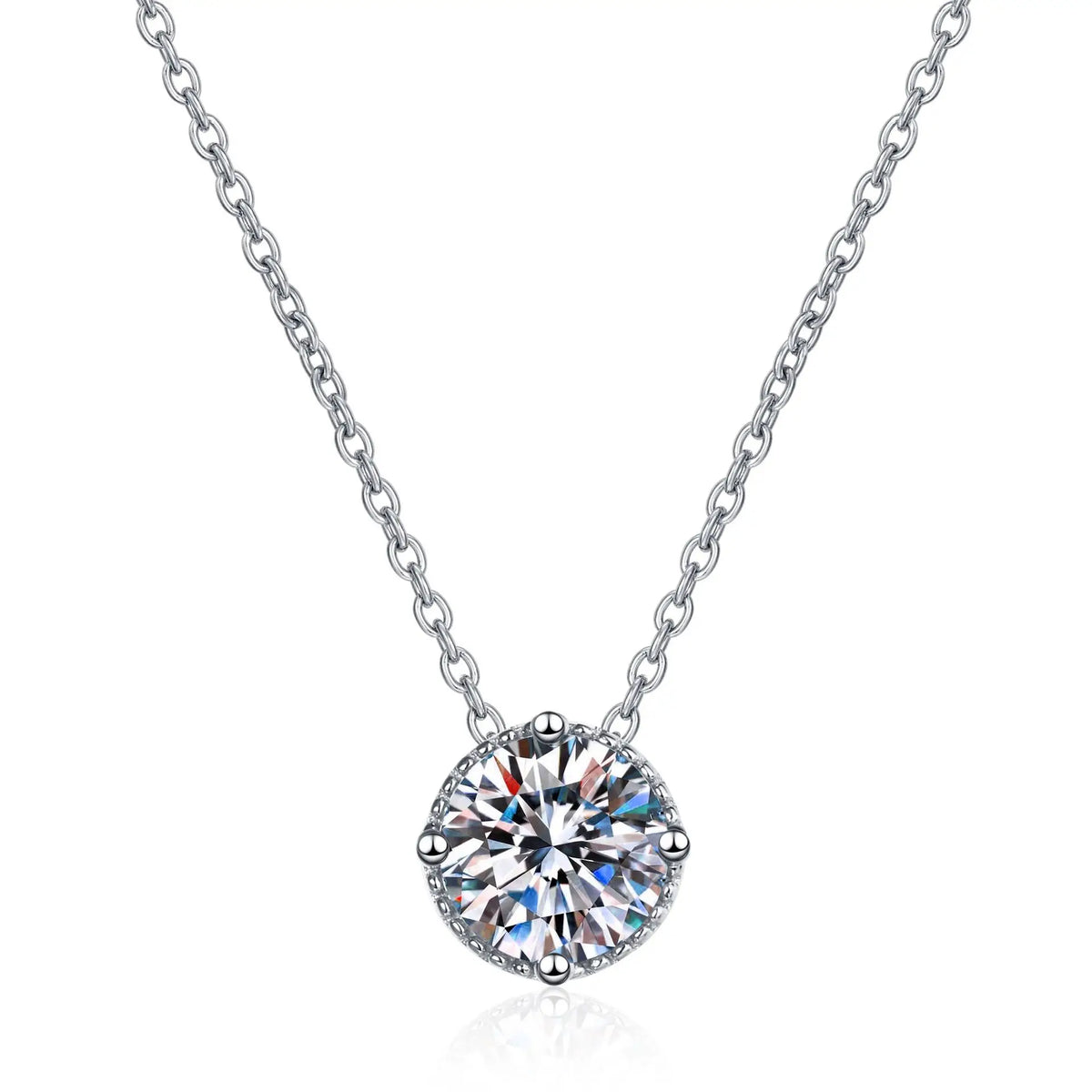 Round Solitaire Pendant