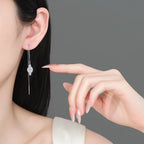 Marquise Cluster Threader Earrings