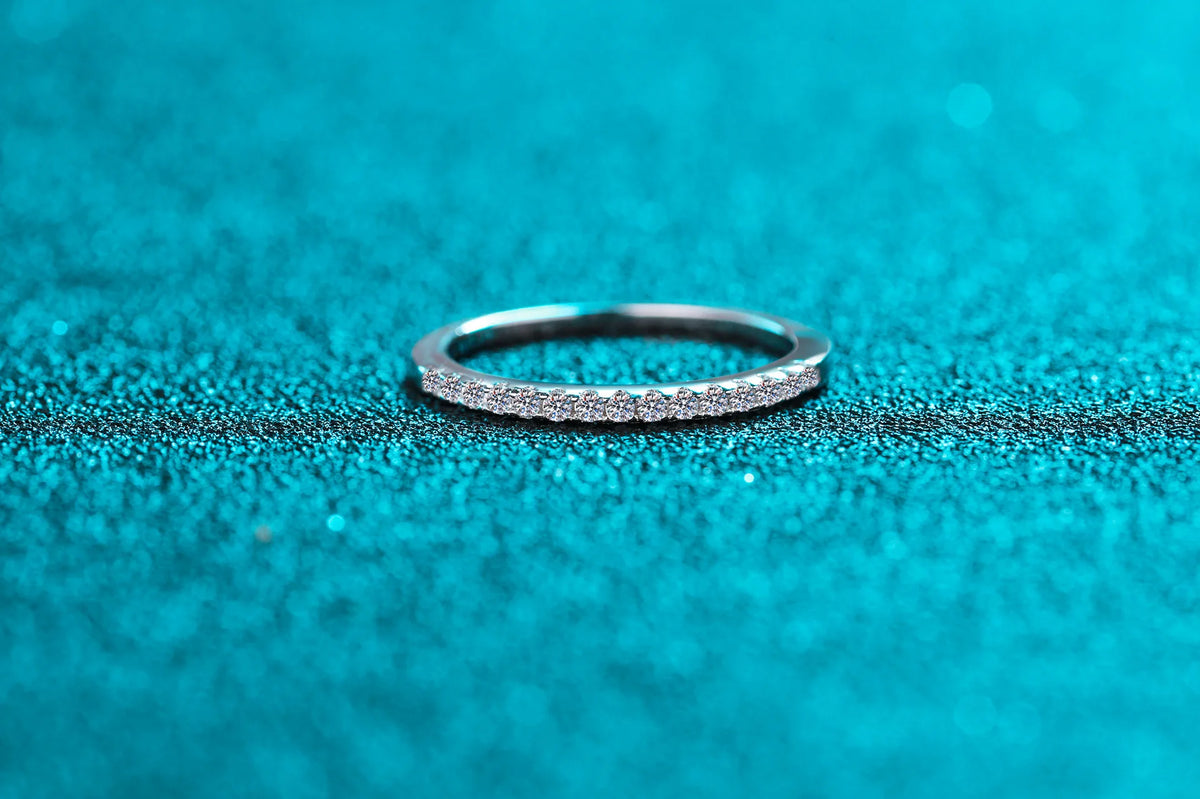 Stone-Set Slim Band Ring