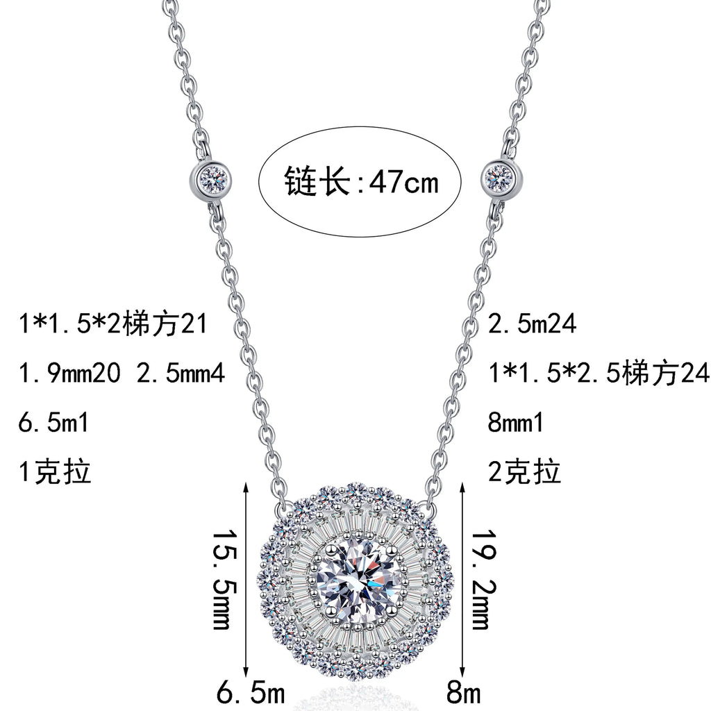 Round Halo Pendant