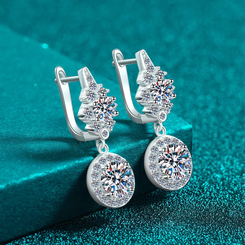Floral Halo Drop Earrings