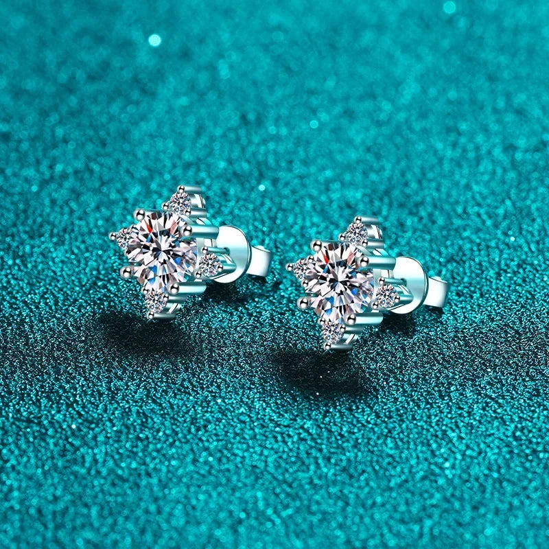 Four-Point Star Stud Earrings
