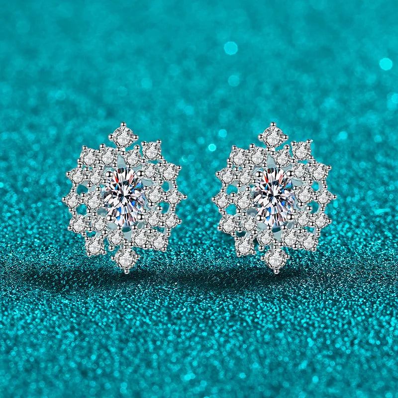 Floral Cluster Stud Earrings