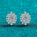 Floral Cluster Stud Earrings