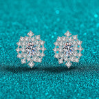 Floral Cluster Stud Earrings