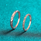 Diagonal Groove Accent Ring