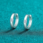 Square-Accent Hoop Earrings