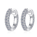 Pave Hoop Earrings