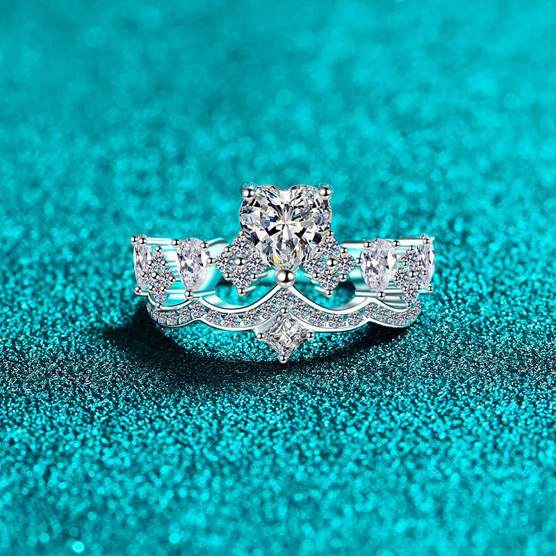 Heart Crown Ring