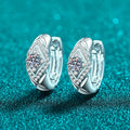 Rhombus Halo Hoop Earrings