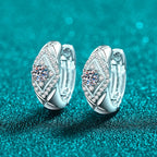Rhombus Halo Hoop Earrings