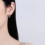 Pave Hoop Earrings