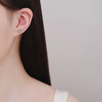 Heart-Petal Flower Stud Earrings