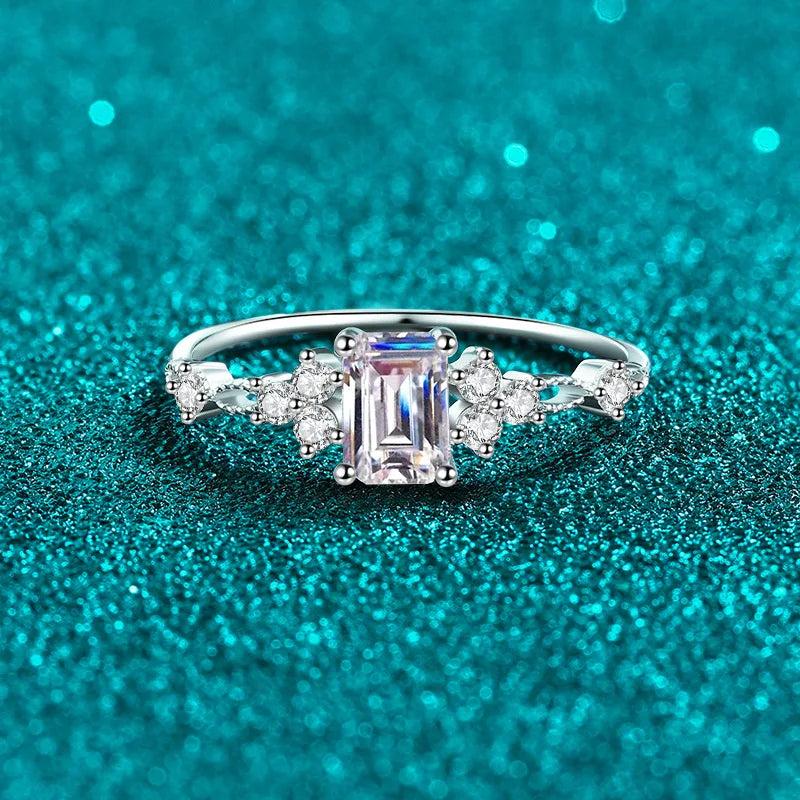 Rectangular Cluster Accent Ring