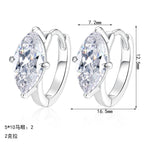 Marquise Hoop Earrings