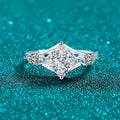 Kite-Set Three-Stone Ring