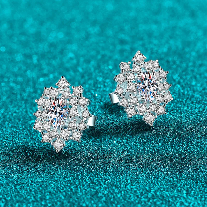 Floral Cluster Stud Earrings