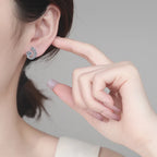 Open-Circle Stud Earrings