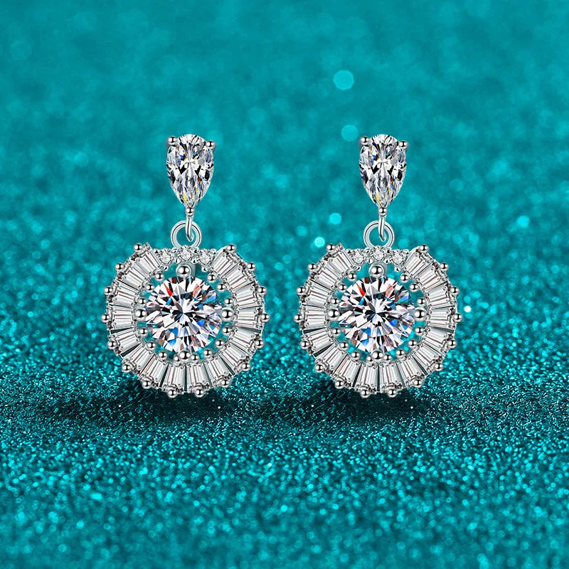 Sunburst Drop Earrings
