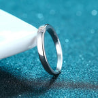 Square Stone Band Ring