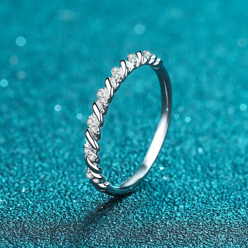Twisted Accent Band Ring