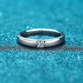 Square Stone Band Ring