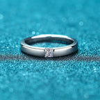 Square Stone Band Ring