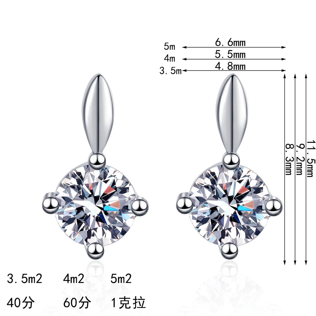 Round Drop Earrings