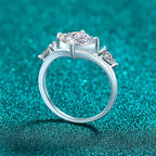 Kite-Set Three-Stone Ring