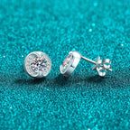 Open-Halo Stud Earrings