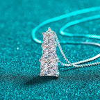 Graduated Square Drop Pendant
