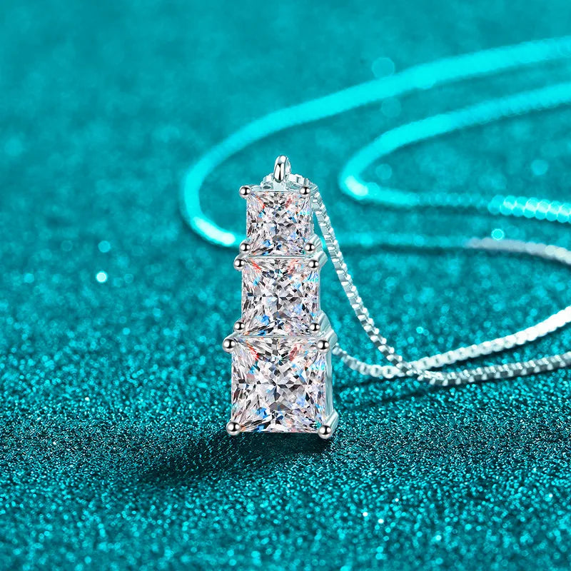 Graduated Square Drop Pendant