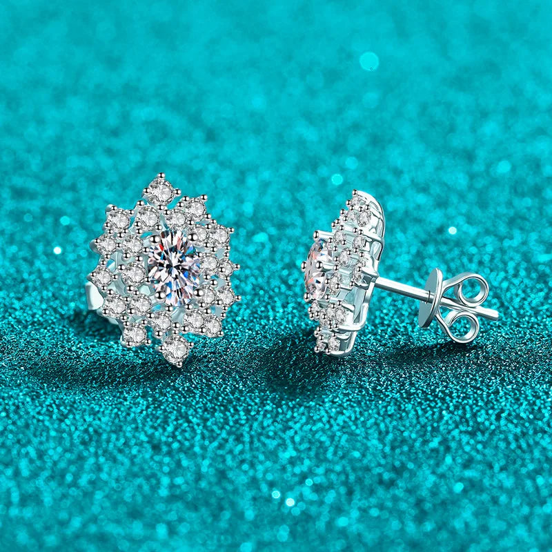 Floral Cluster Stud Earrings