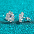Floral Cluster Stud Earrings