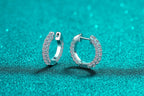 Pave Hoop Earrings