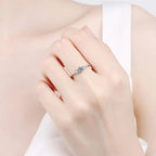 Three-Stone Slim Band Ring