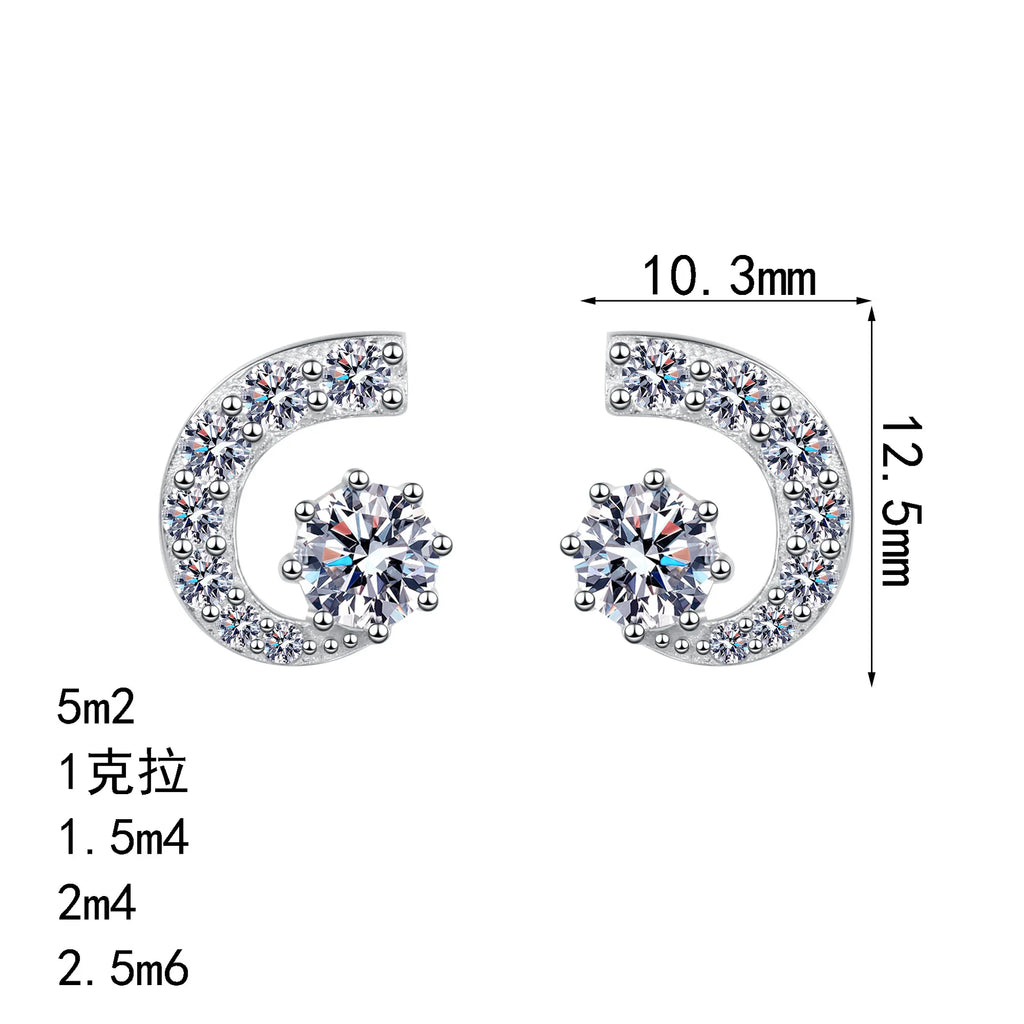 Open-Circle Stud Earrings