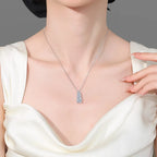 Graduated Square Drop Pendant