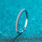 Stone-Set Slim Band Ring