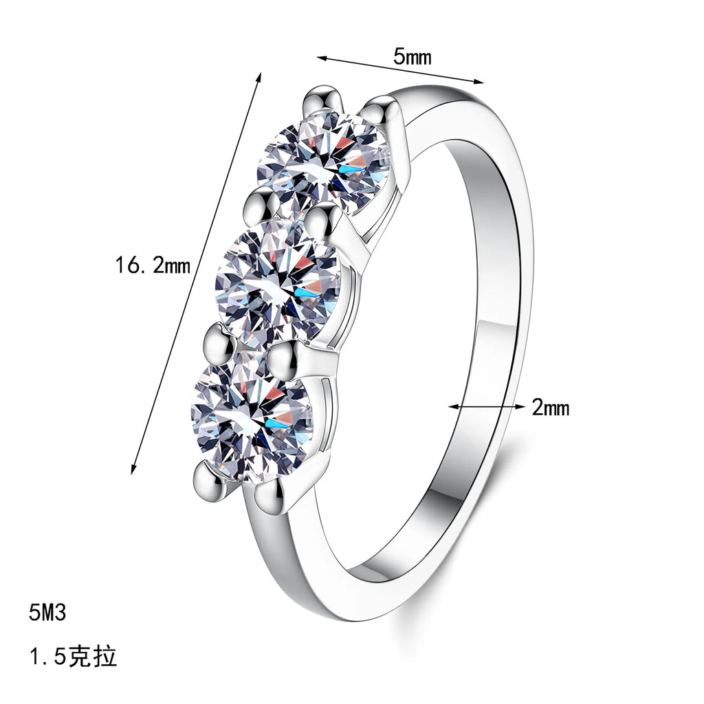 Three-Stone Band Ring
