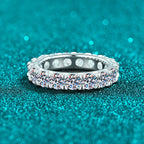 Round Stone Band Ring