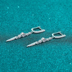 Linear Dangle Hoop Earrings
