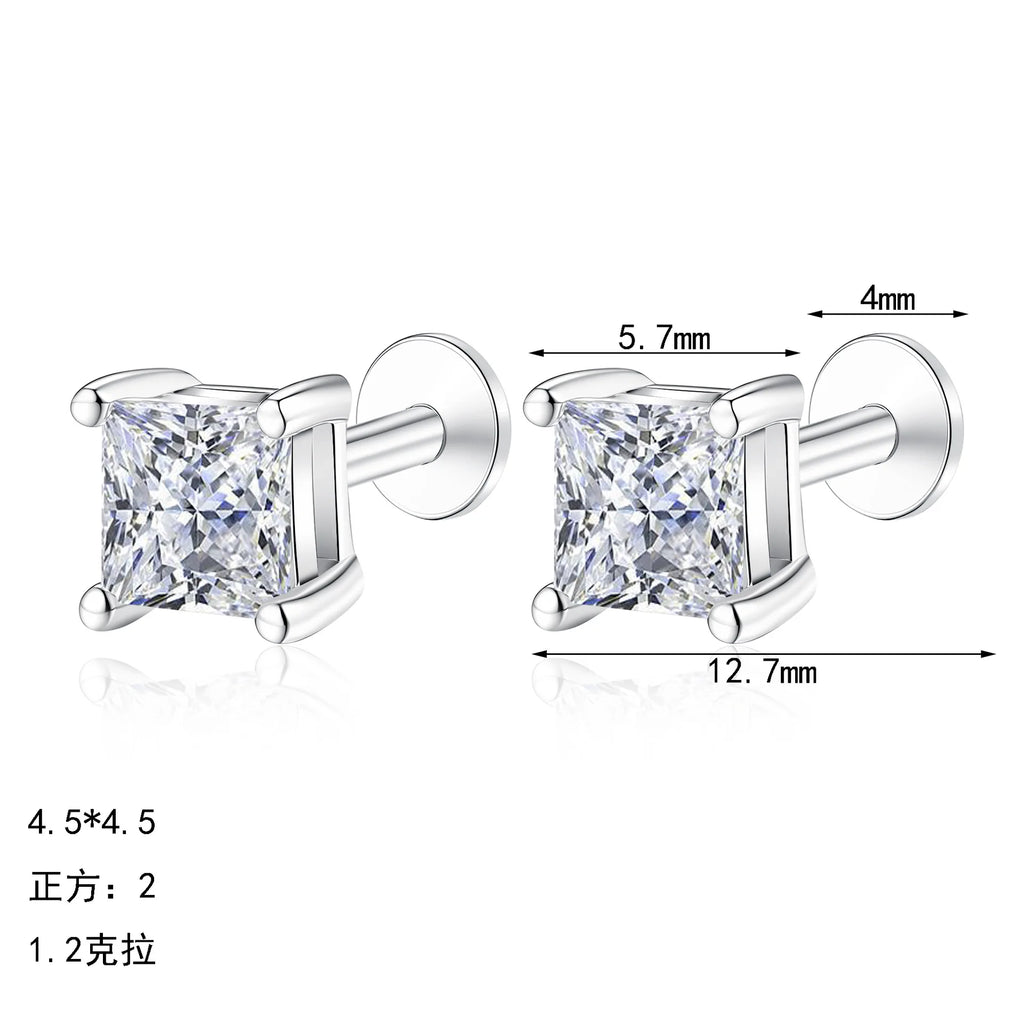 Square Stud Earrings