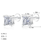 Square Stud Earrings
