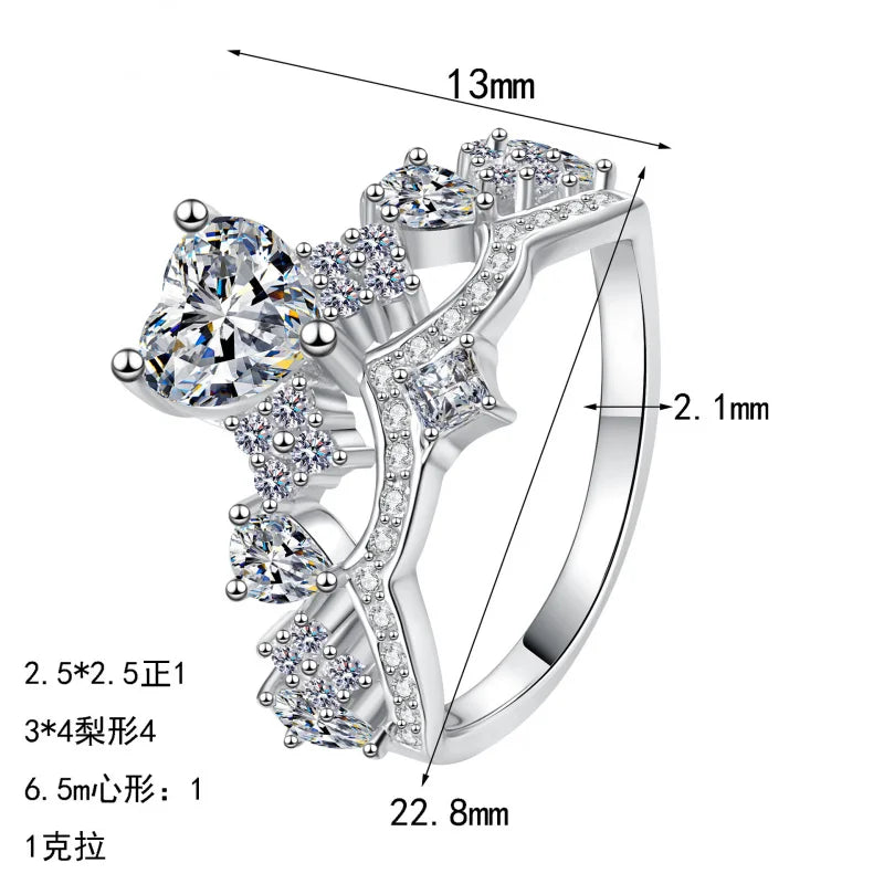 Heart Crown Ring