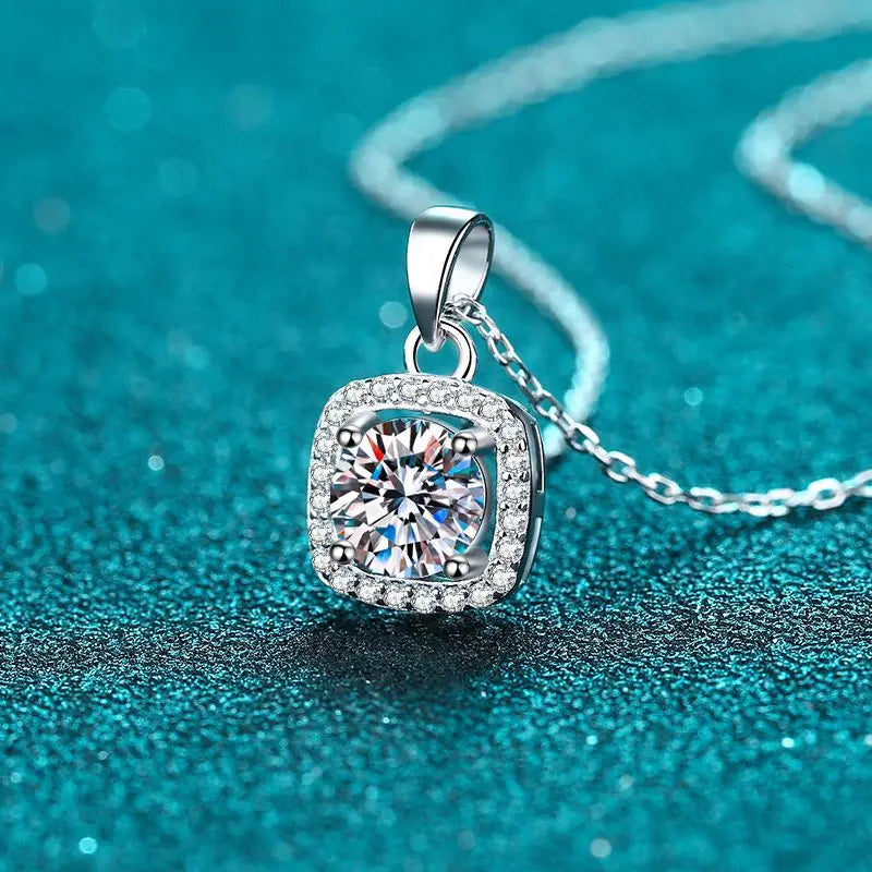 Square Halo Pendant
