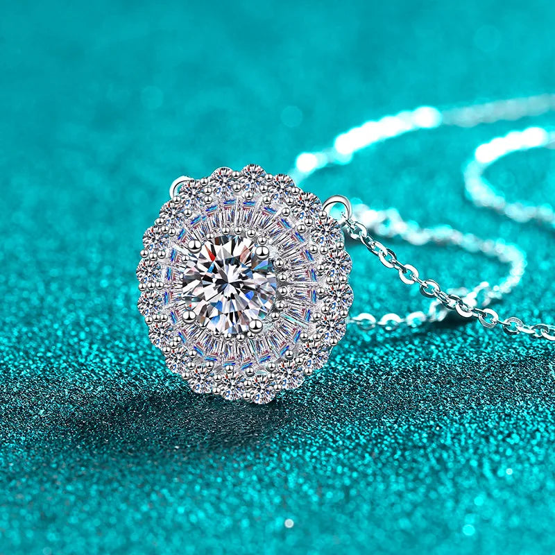 Round Halo Pendant