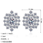 Floral Cluster Stud Earrings